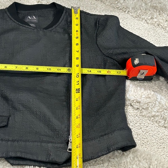 Armani Exchange Women's Faux Leather Moto Jacket Biker J-Summer-2015 Size M - Picture 11 of 11